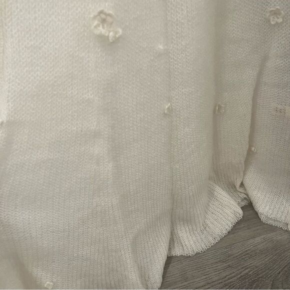 NWT Anna October Maxi Dress White Crochet Knit Astrid Floral Bridal Wedding sz S - Picture 6 of 13